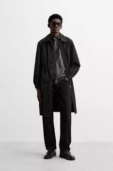 Легкая парка ZARA, черный