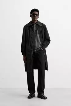 Легкая парка ZARA, черный