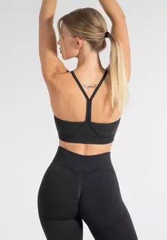 Легкая поддержка спортивного бюстгальтера BATIK SCRUNCH Smilodox, черный