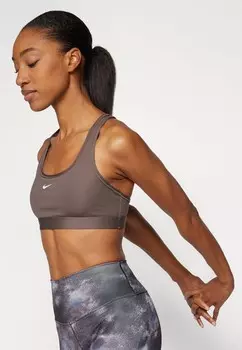 Легкая поддержка спортивного бюстгальтера BRA Nike Performance, серый