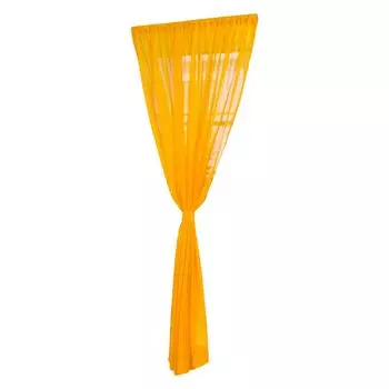 Легкая прозрачная занавеска яркого цвета из полиэстера, удобная сенсорная дверная портьера для гостиной розового цвета Stuttg, оранжевый