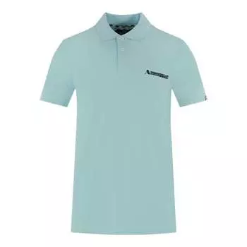 Легкая рубашка-поло с логотипом в коробочке Aquascutum, синий