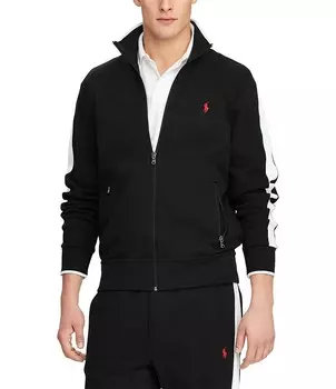 Легкая спортивная куртка с контрастными кончиками Polo Ralph Lauren, черный