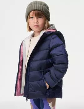Легкая стеганая куртка Marks & Spencer, темно-синий