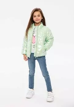 Легкая стеганая куртка Minoti, зеленый