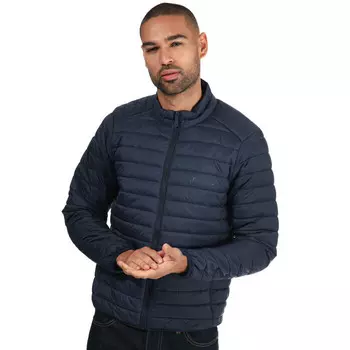 Легкая стеганая куртка с воротником-воронкой Ben Sherman, синий