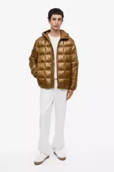 Легкая стеганая куртка стандартного кроя H&M, желтый