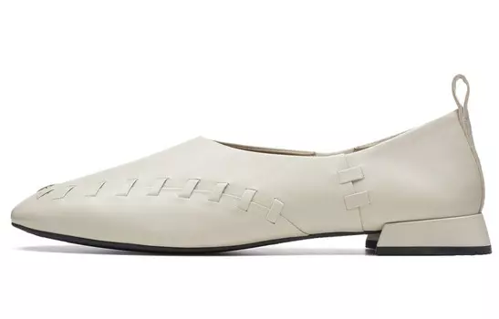 Легкая танцевальная серия Женская повседневная обувь Женские низкие белые туфли Clarks