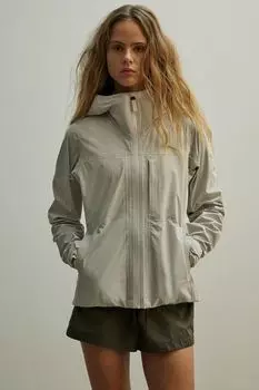 Легкая трехслойная куртка Stormmove из жесткого материала H&M, бежевый