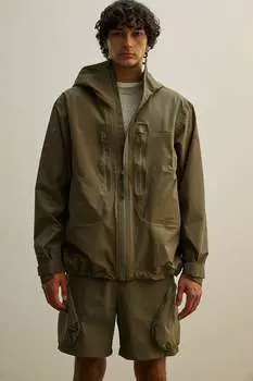 Легкая трехслойная куртка Stormmove из жесткого материала H&M, зеленый