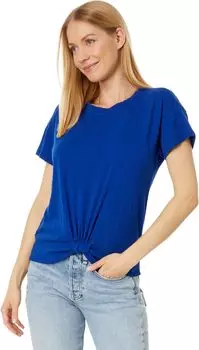 Легкая трикотажная футболка с короткими рукавами и закрученной лентой Mod-o-doc, цвет Tidal Wave