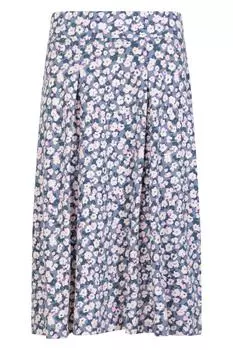 Легкая трикотажная юбка-миди с принтом Waterfront и защитой от ультрафиолета Mountain Warehouse, серый