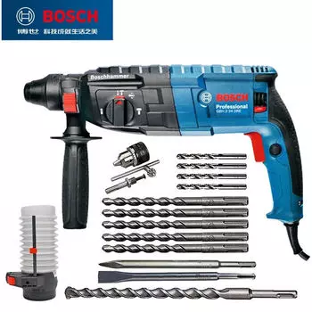 Легкая ударная дрель Bosch GBH2-24DRE, трехцелевая электродрель, электроотборник, электромолот, многофункциональный профессиональный электроинструмент