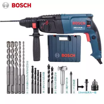 Ударная дрель Bosch, 800W + сверла