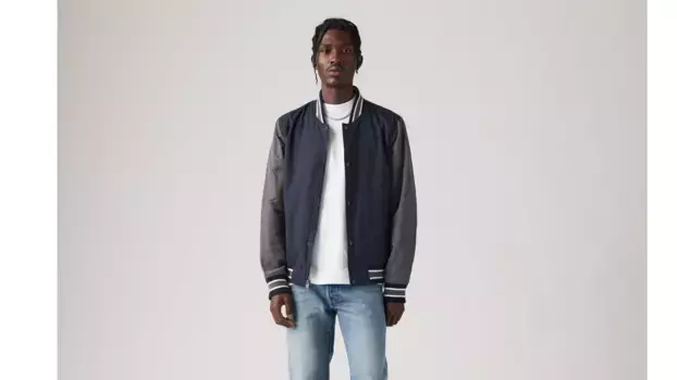 Легкая университетская куртка в стиле колор-блок Levi's, синий