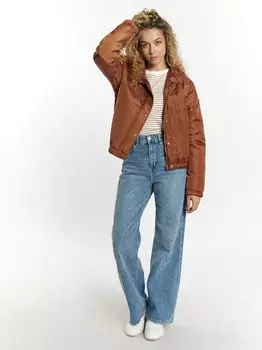 Легкая утепленная куртка-блузон Mymo, коричневый