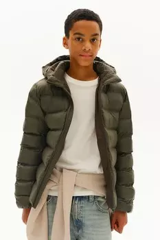 Легкая утепленная куртка H&M, зеленый