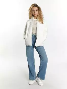 Легкая утепленная куртка Mymo, экрю