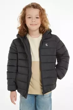 Легкая утепленная куртка с логотипом Calvin Klein, черный