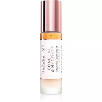 Легкая увлажняющая тональная основа Conceal & Hydrate - Цвет: F9, Объем: 23 мл Makeup Revolution
