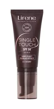 Легкая увлажняющая тональная основа для лица SPF50 Lirene Single Touch 01 Ivory