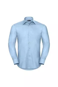 Легкая в уходе оксфордская рубашка с длинными рукавами Collection Collection Russell, синий