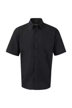 Легкая в уходе оксфордская рубашка с короткими рукавами Collection Collection Russell, черный
