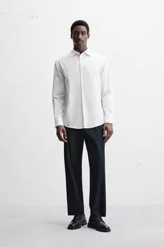 Легкая в уходе текстурированная рубашка ZARA, цвет Printed