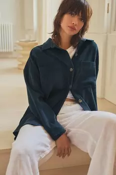 Легкая вельветовая куртка Next, синий