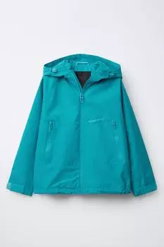 Легкая водоотталкивающая куртка с капюшоном ZARA, цвет Turquoise