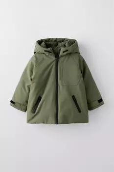 Легкая водоотталкивающая парка ZARA, хаки