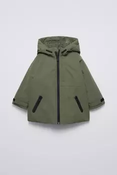 Легкая водоотталкивающая парка ZARA, хаки