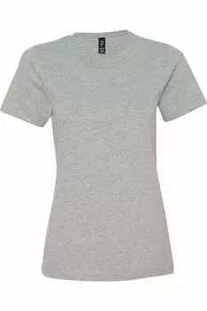 Легкая женская футболка Gildan Softstyle, цвет heather grey