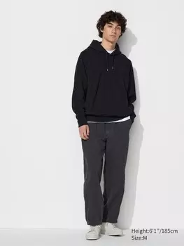 Легкие эластичные брюки до щиколоток джинсовые Uniqlo, серый