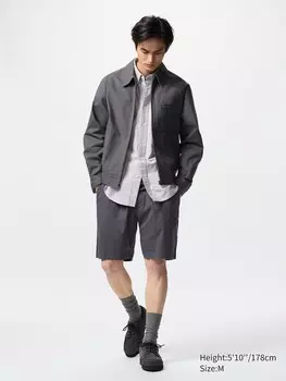 Легкие эластичные шорты Uniqlo, цвет 08 серый