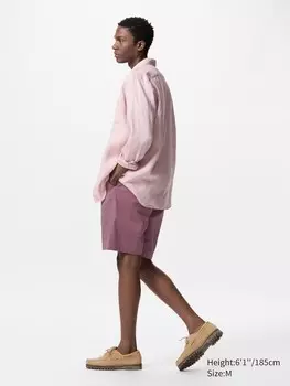 Легкие эластичные шорты Uniqlo, цвет 18 красный