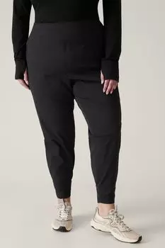 Легкие беговые брюки Trekkie Ripstop от бренда Athleta, черный