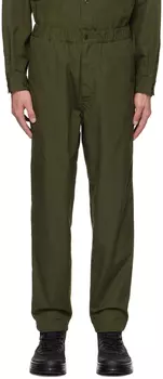 Легкие брюки цвета хаки Nanamica