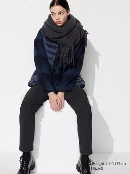 Легкие брюки heattech длинные Uniqlo, черный