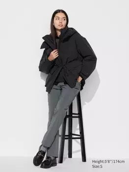 Легкие брюки heattech длинные Uniqlo, серый