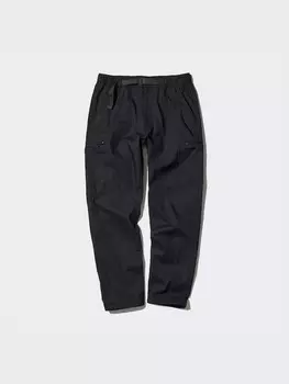 Легкие брюки heattech короткие Uniqlo, черный
