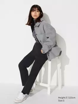 Легкие брюки heattech короткие Uniqlo, черный