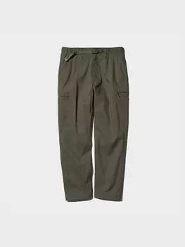 Легкие брюки heattech короткие Uniqlo, зеленый