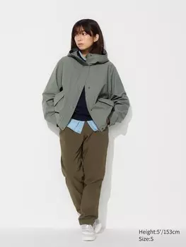 Легкие брюки heattech короткие Uniqlo, зеленый