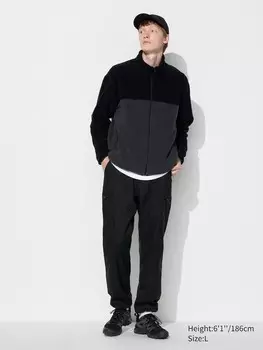 Легкие брюки heattech Uniqlo, черный