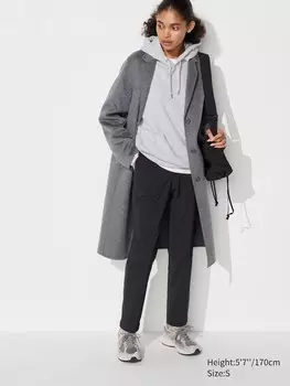 Легкие брюки heattech Uniqlo, черный