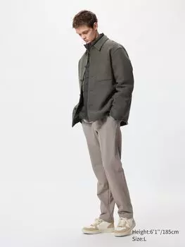 Легкие брюки heattech Uniqlo, цвет 31 бежевый