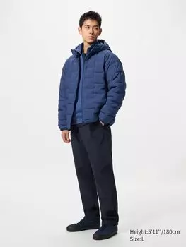 Легкие брюки heattech Uniqlo, цвет 69 синий