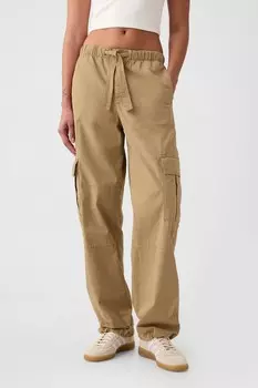 Легкие брюки карго Gap, коричневый
