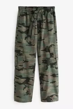 Легкие брюки карго Gap, зеленый